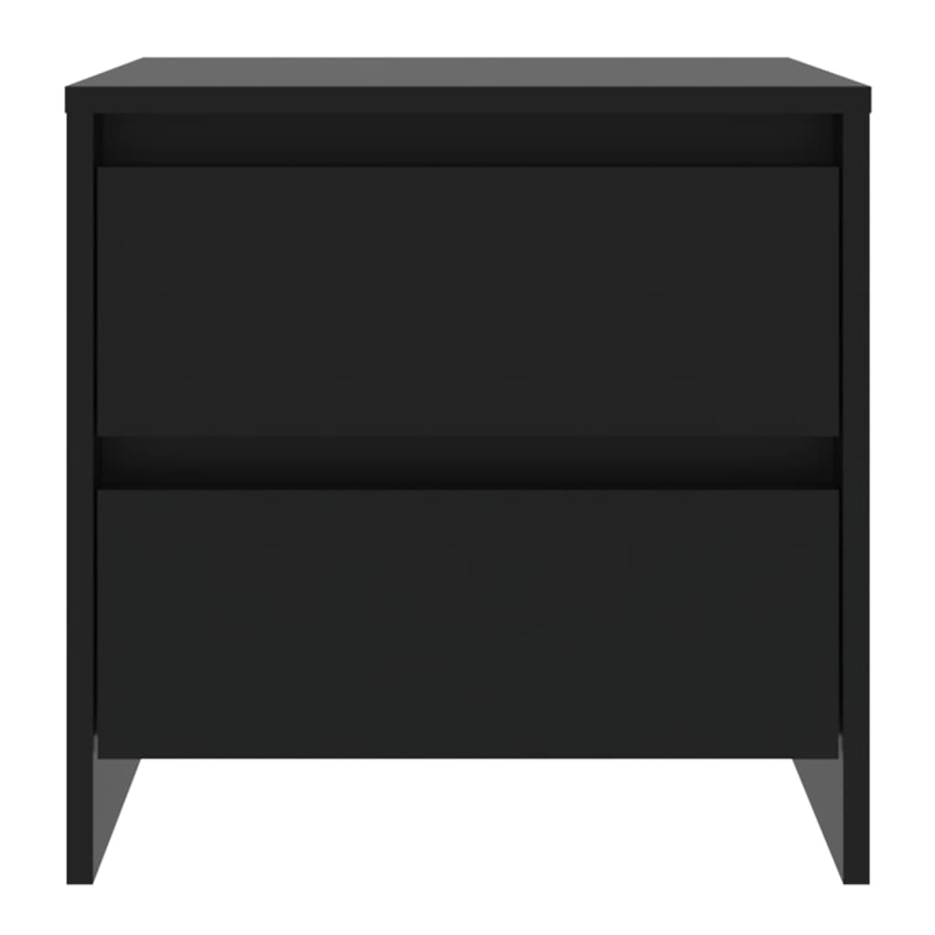Tables de chevet 2 pcs noir 45x34,5x44,5 cm bois d'ingénierie - XIOS