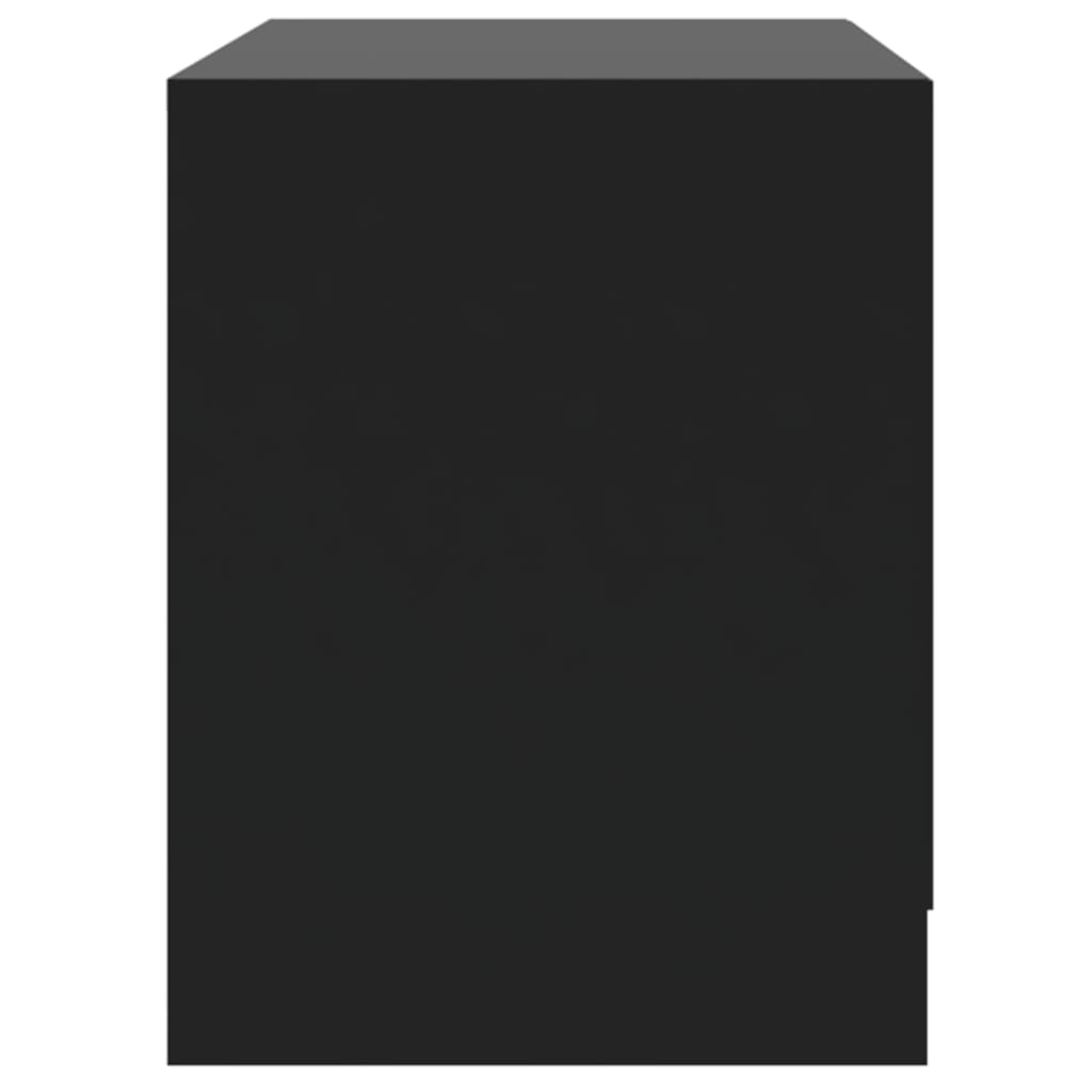 Tables de chevet 2 pcs noir 45x34,5x44,5 cm bois d'ingénierie - XIOS