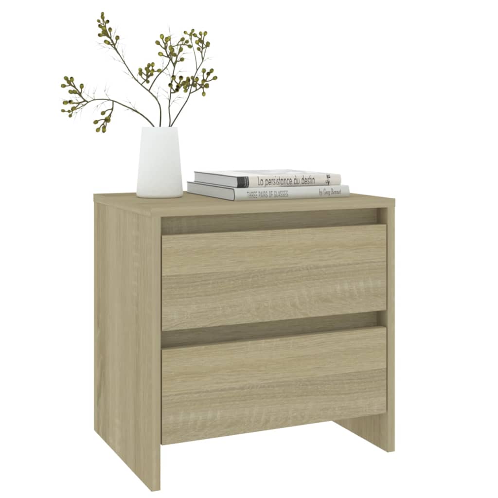 Tables de chevet 2 pcs chêne sonoma bois d'ingénierie - XIOS