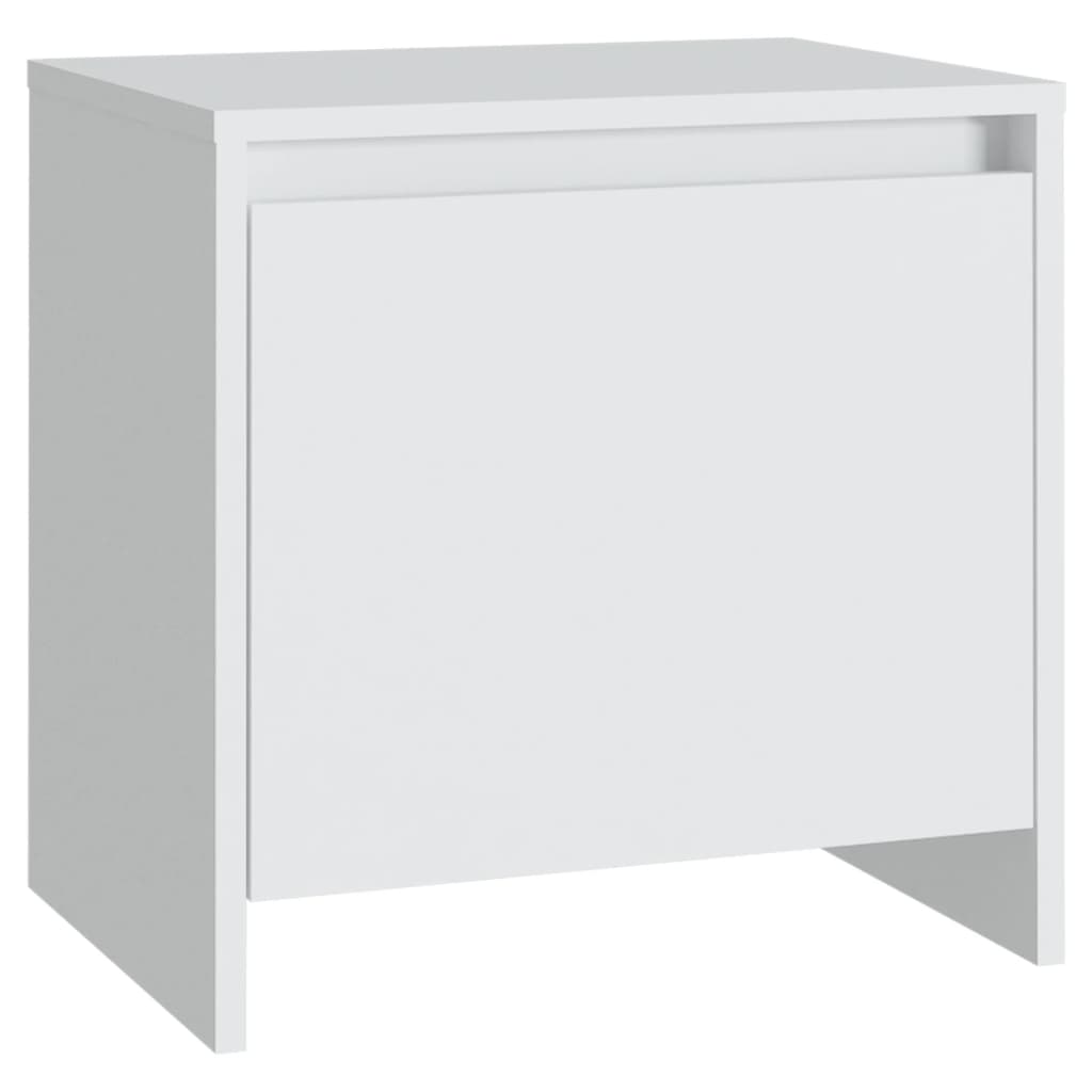 Table de chevet blanc 45x34x44,5 cm bois d’ingénierie - XIOS