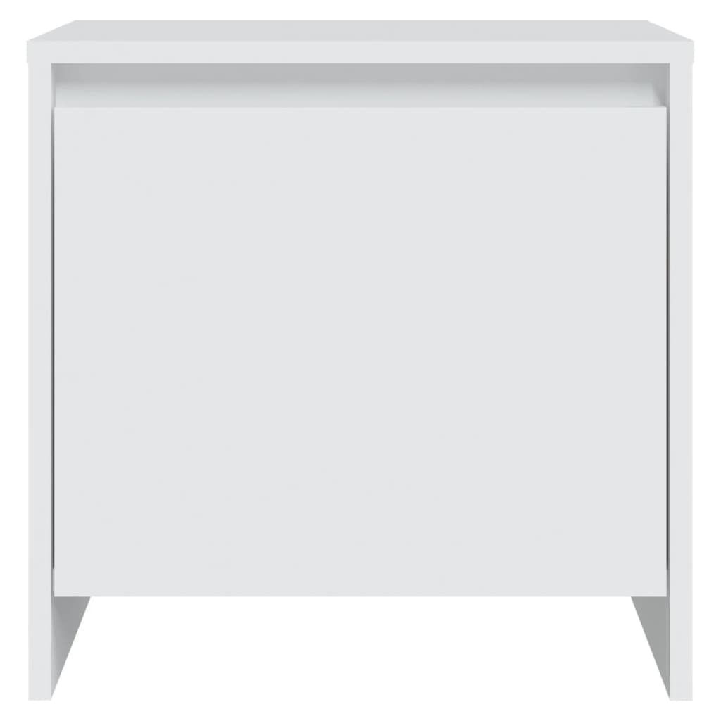 Table de chevet blanc 45x34x44,5 cm bois d’ingénierie - XIOS