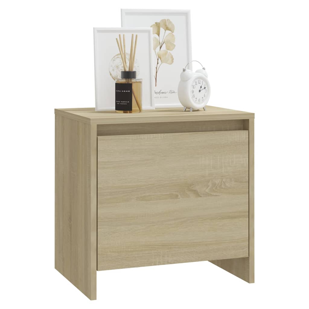 Table de chevet chêne sonoma 45x34x44,5 cm bois d'ingénierie - XIOS