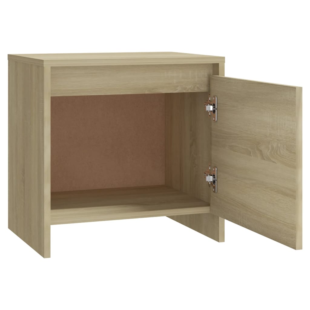 Tables de chevet 2 pcs chêne sonoma bois d'ingénierie