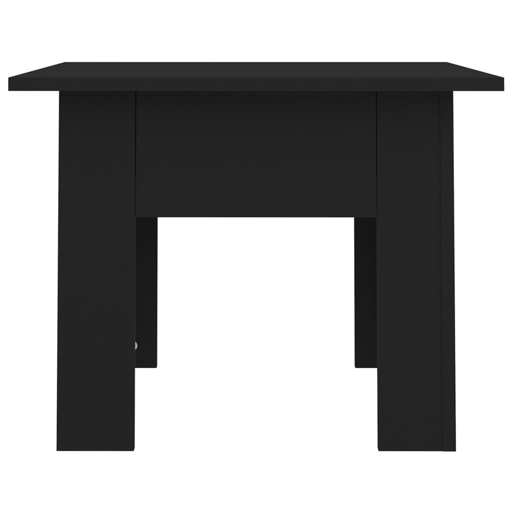 Table basse noir 55x55x42 cm bois d'ingénierie - XIOS