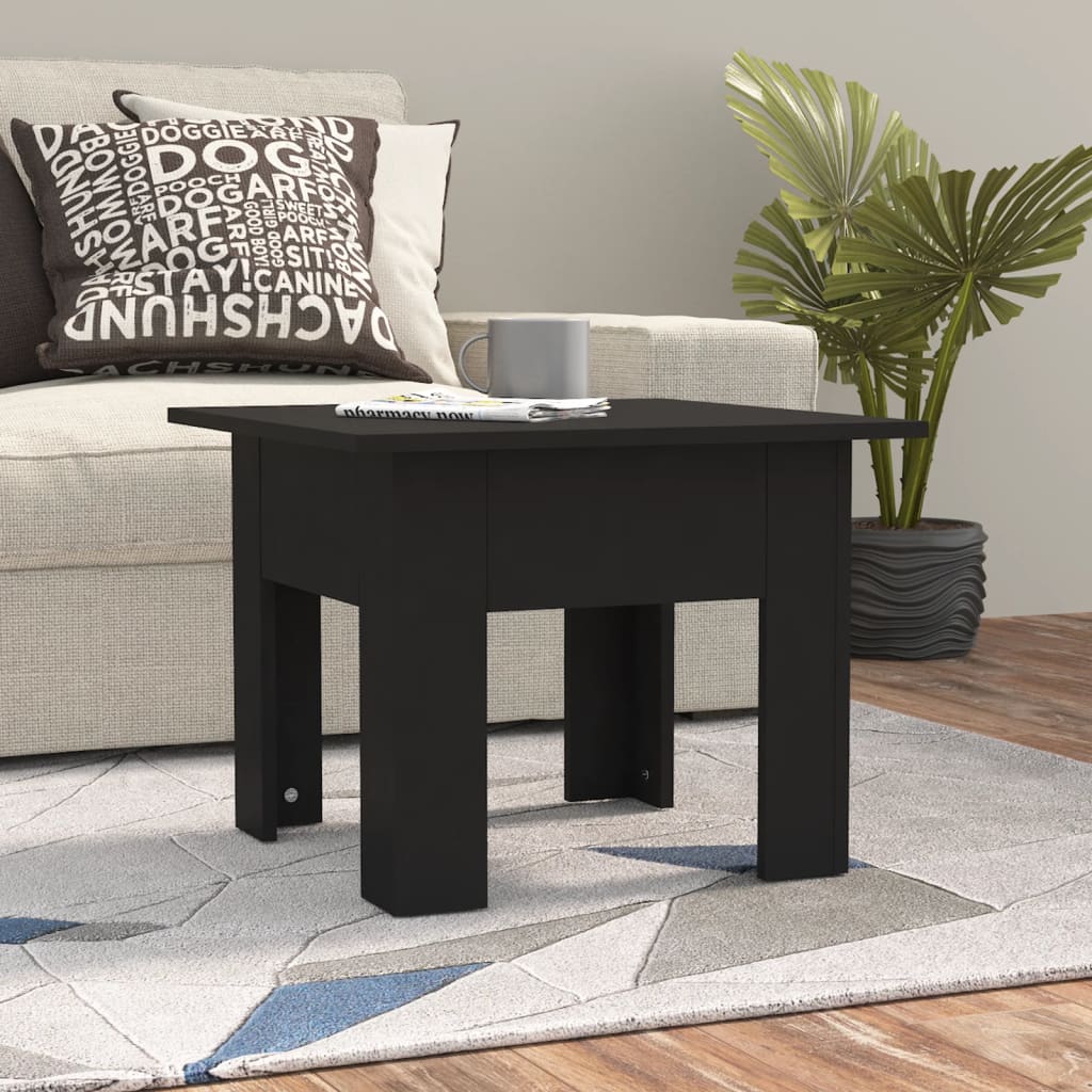 Table basse noir 55x55x42 cm bois d'ingénierie Tables basses vidaXL