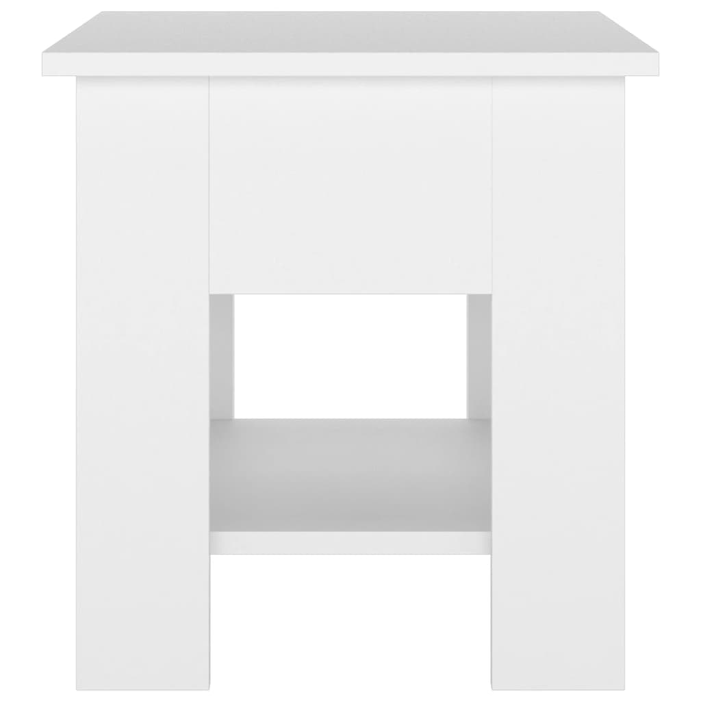 Table basse Blanc 40x40x42 cm Bois d'ingénierie - XIOS