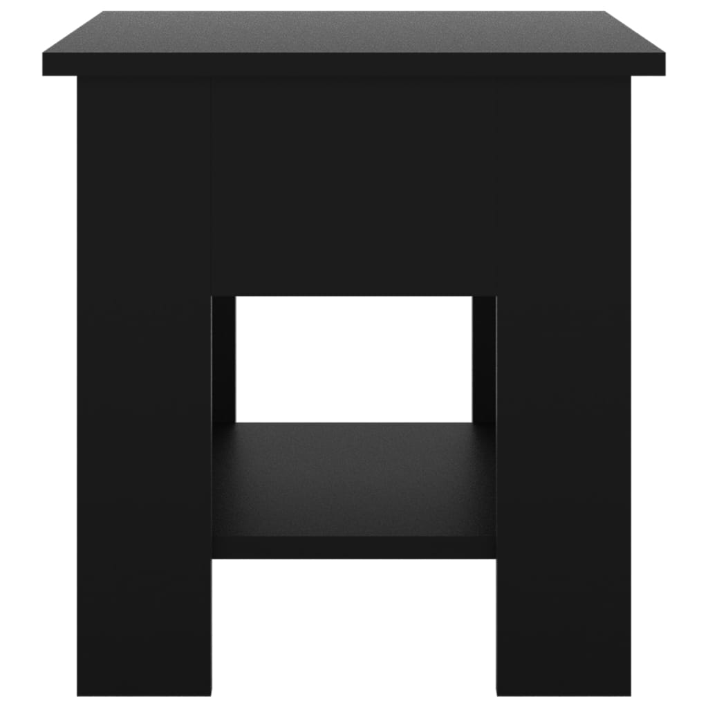 Table basse noir 40x40x42 cm bois d'ingénierie - XIOS