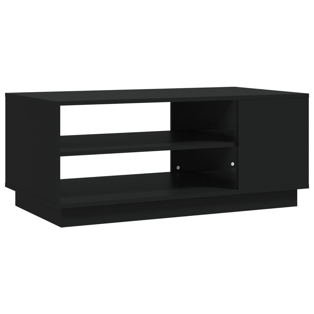 Table basse noir 102x55x43 cm bois d'ingénierie - XIOS