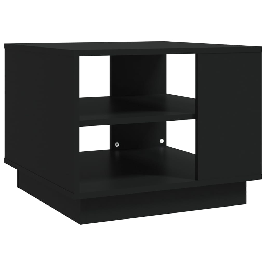 Table basse noir 55x55x43 cm bois d'ingénierie - XIOS