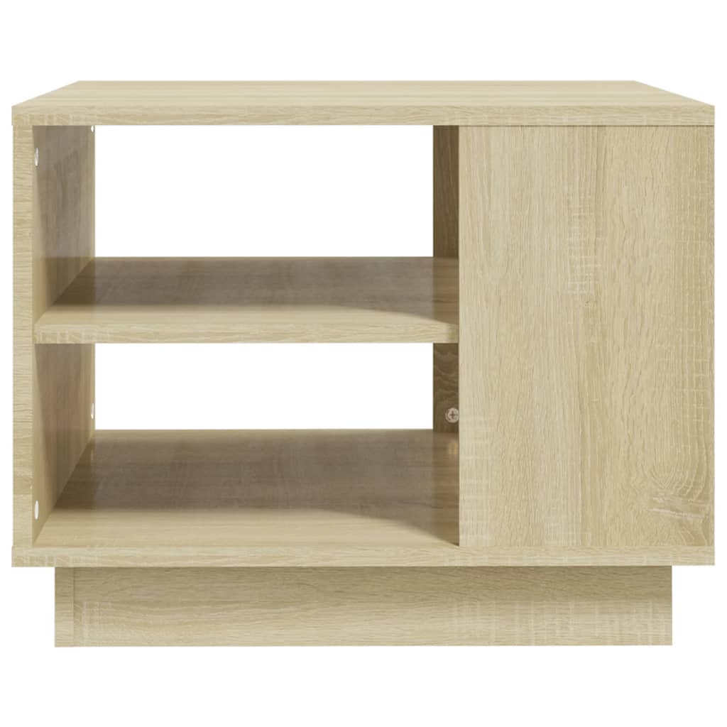Table basse chêne sonoma 55x55x43 cm bois d'ingénierie - XIOS