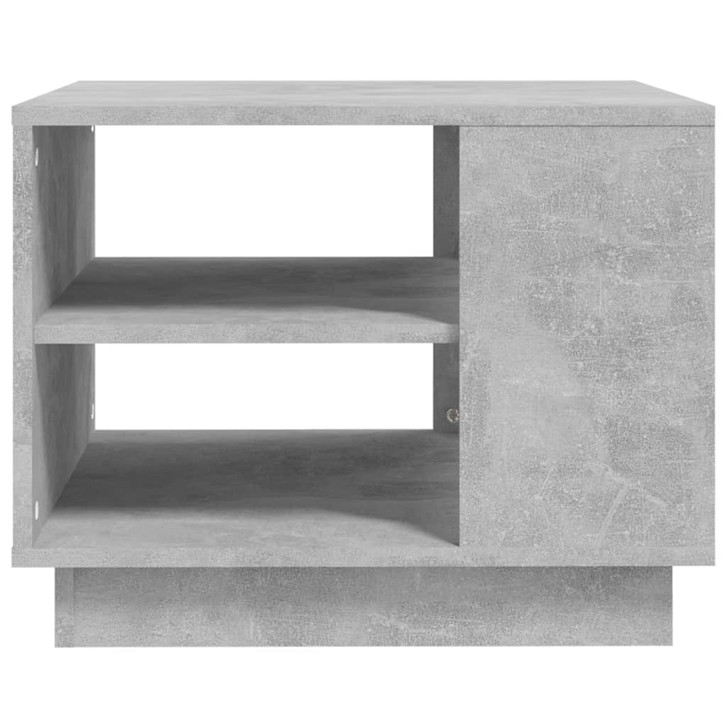 Table basse gris béton 55x55x43 cm bois d'ingénierie - XIOS