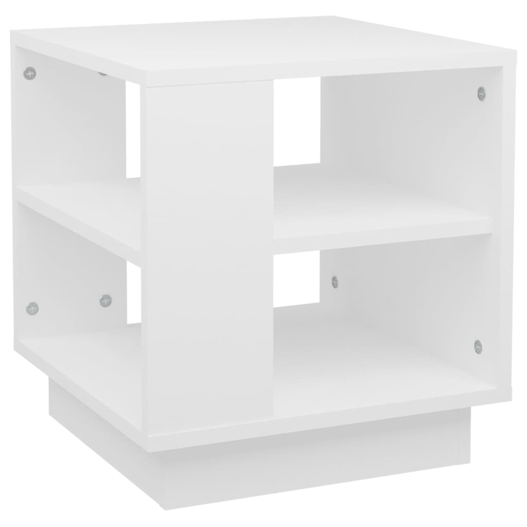Table basse Blanc 40x40x43 cm Bois d'ingénierie - XIOS