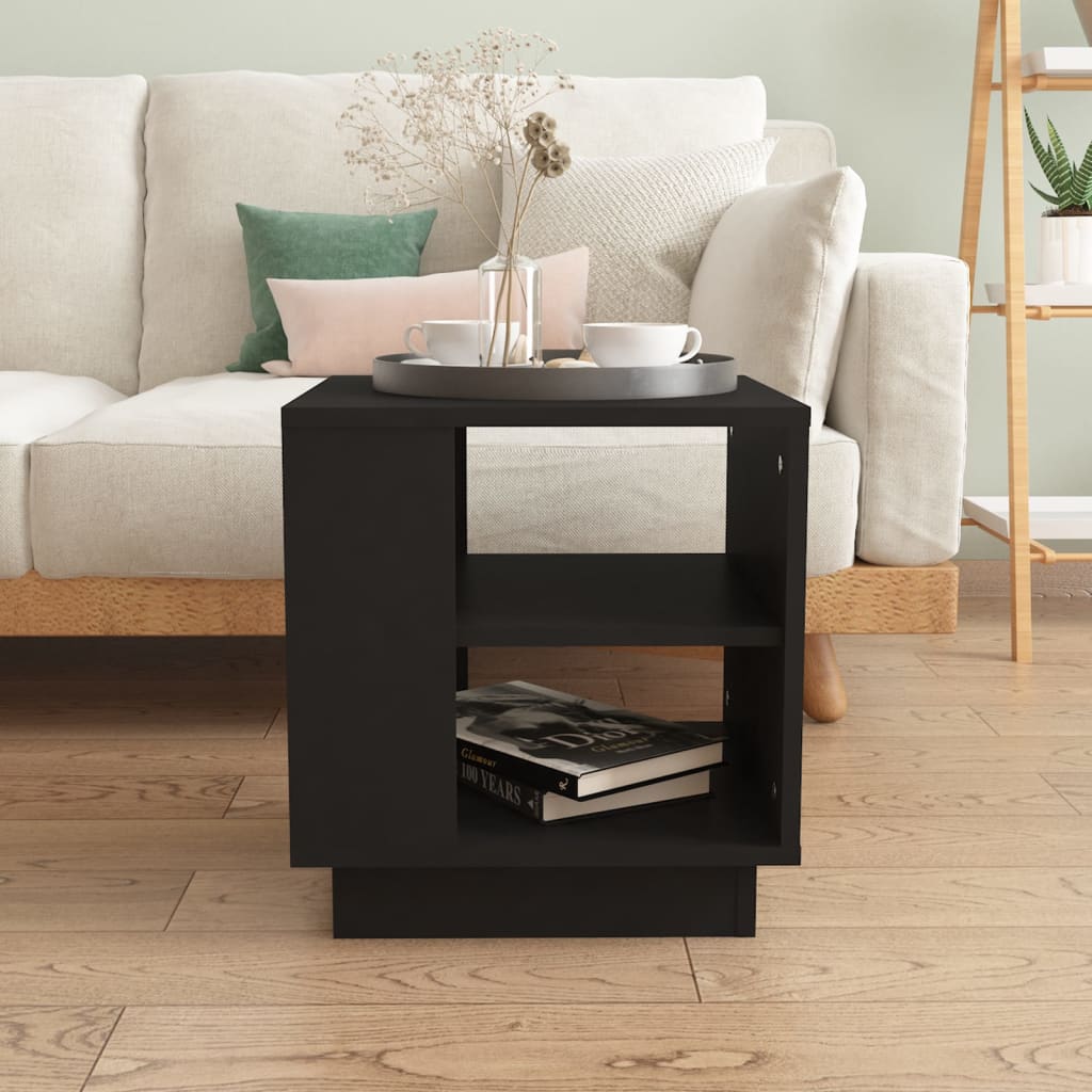 Table basse Noir 40x40x43 cm Bois d'ingénierie - XIOS