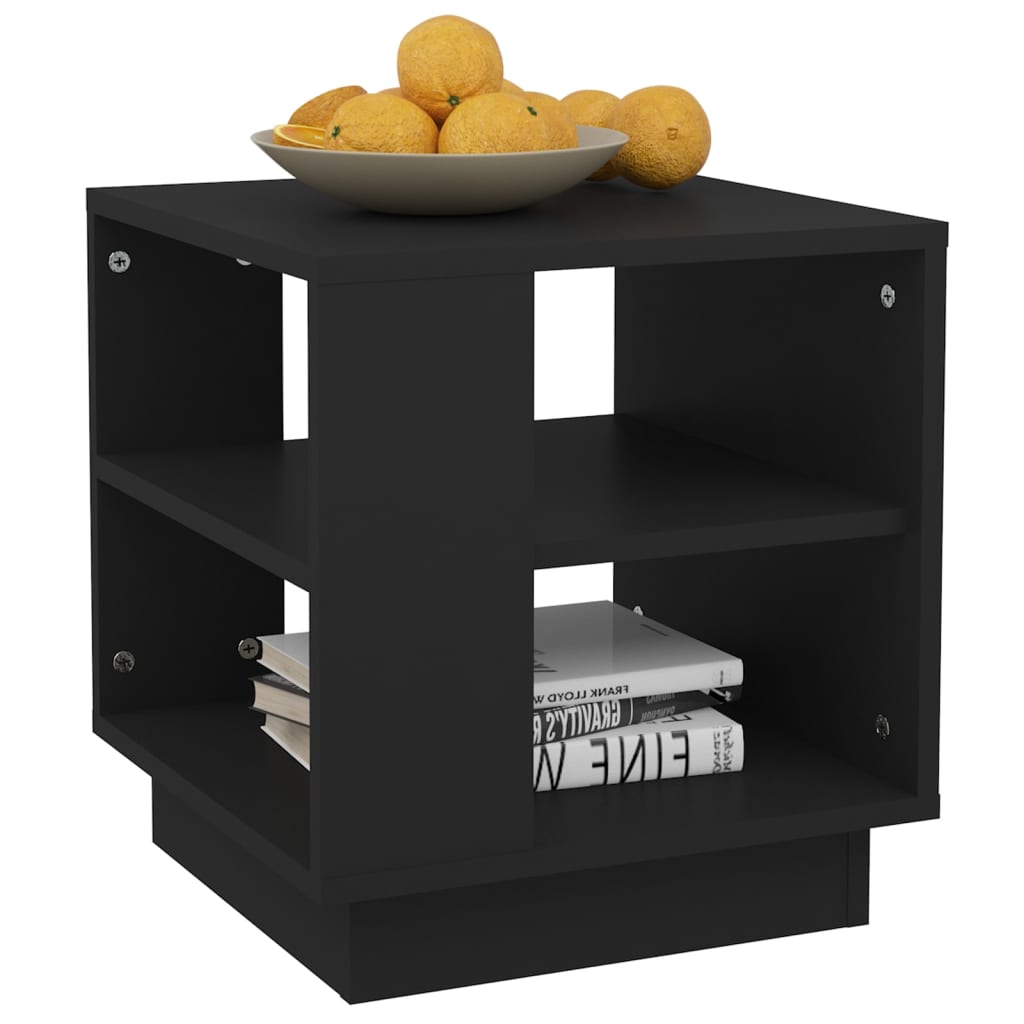 Table basse Noir 40x40x43 cm Bois d'ingénierie - XIOS