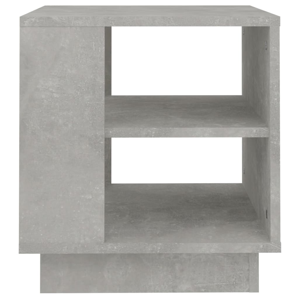 Table basse gris béton 40x40x43 cm bois d'ingénierie - XIOS