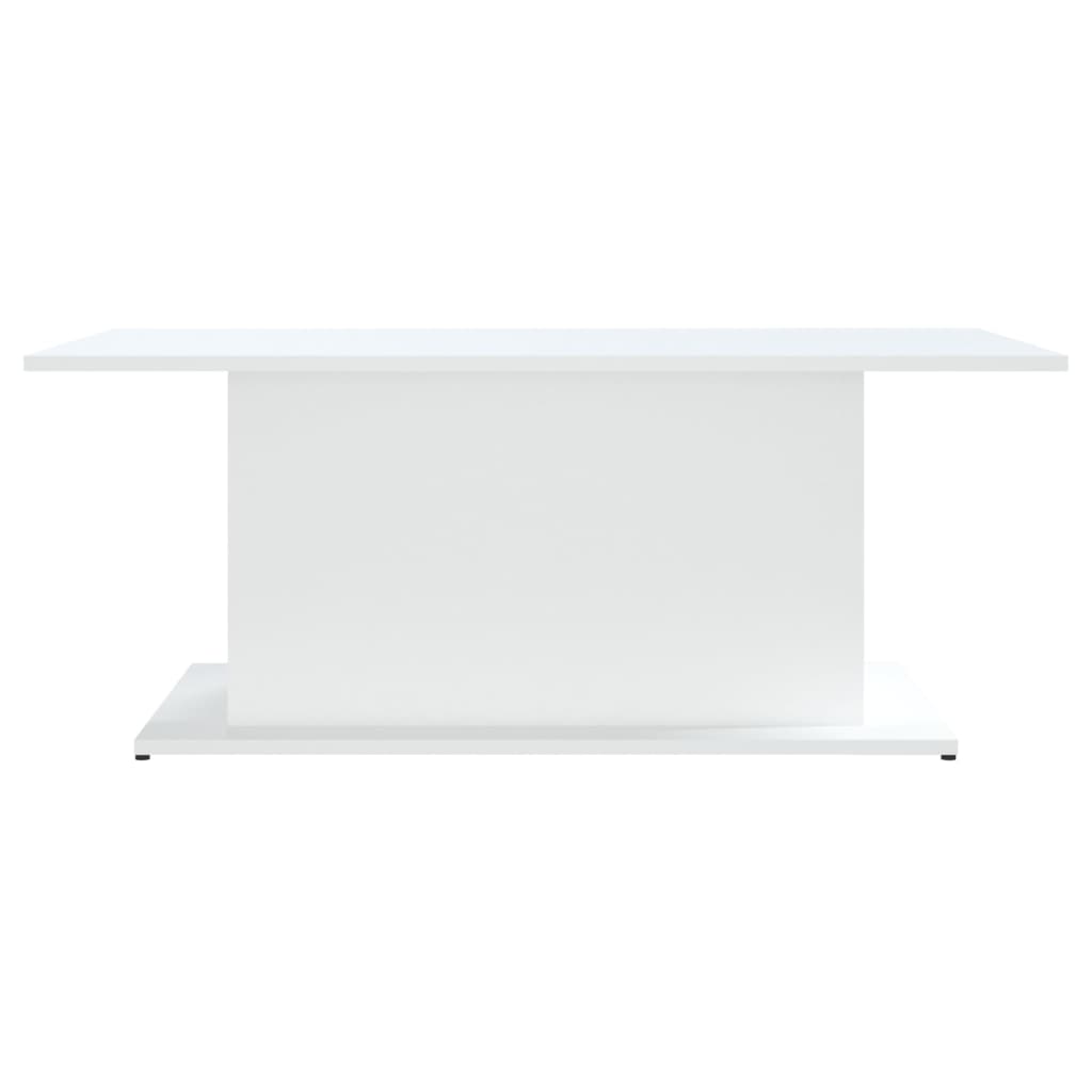 Table basse blanc 102x55,5x40 cm bois d'ingénierie - XIOS