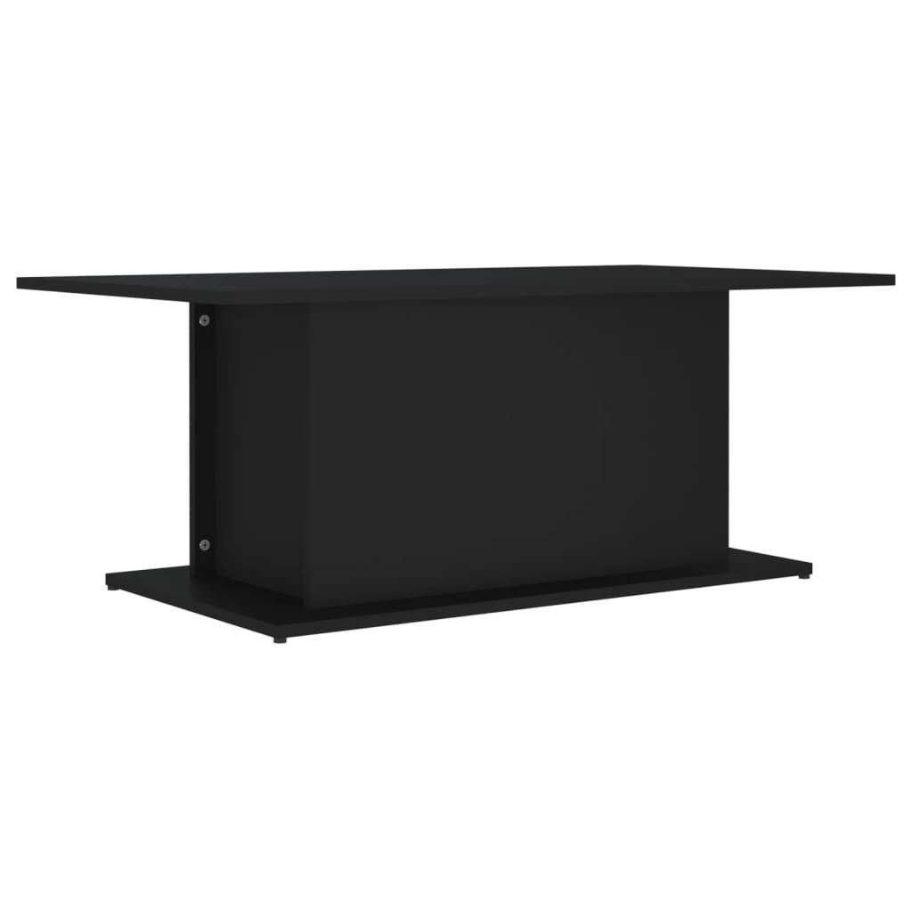 Table basse noir 102x55,5x40 cm bois d'ingénierie - XIOS