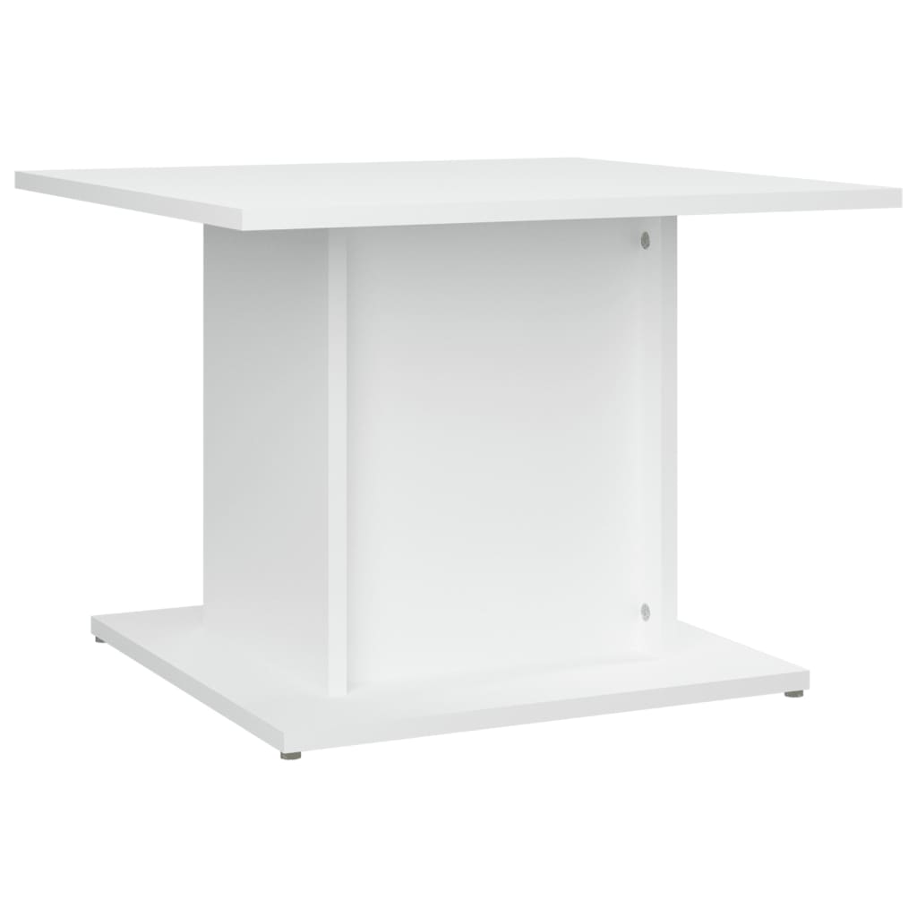Table basse blanc 55,5x55,5x40 cm bois d'ingénierie - XIOS