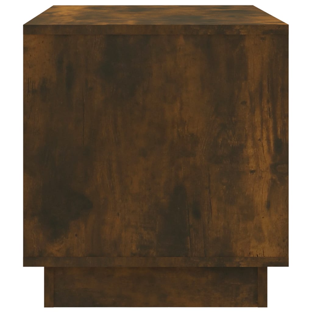 Meuble TV chêne fumé 70x41x44 cm bois d'ingénierie - XIOS