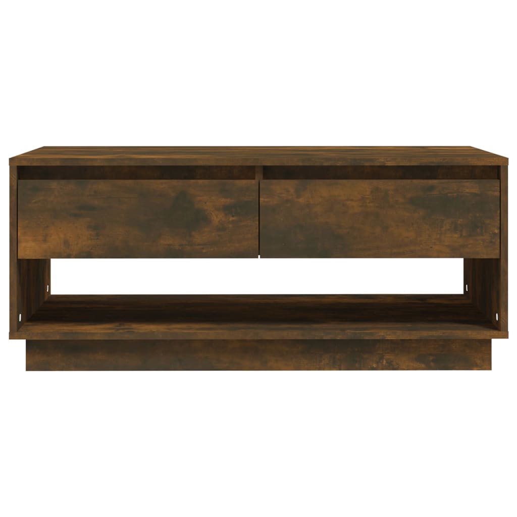 Table basse Chêne fumé 102,5x55x44 cm Bois d'ingénierie - XIOS