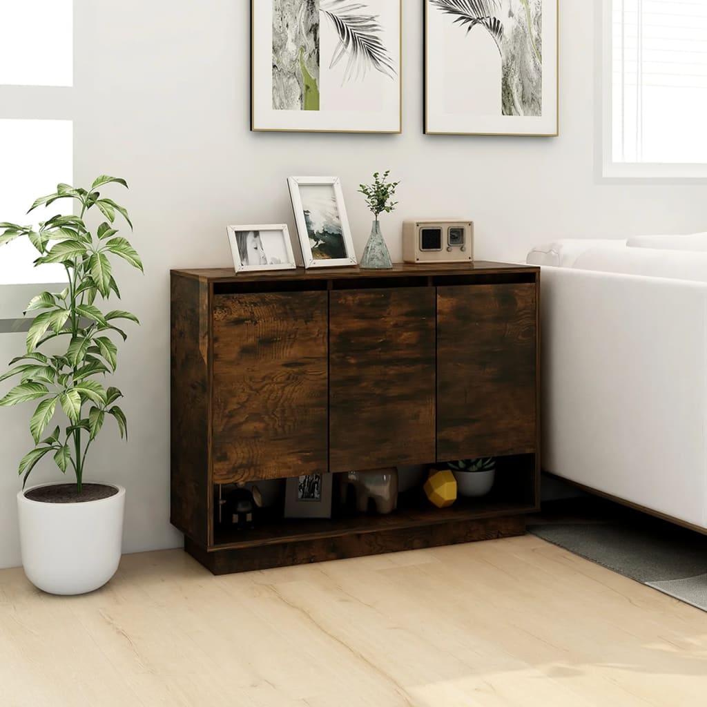 Buffet Chêne fumé 97x31x75 cm Bois d'ingénierie - XIOS