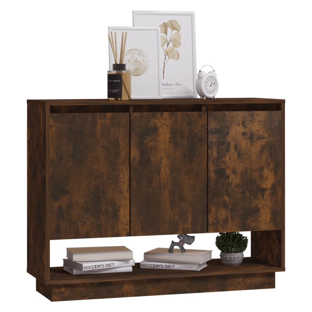 Buffet Chêne fumé 97x31x75 cm Bois d'ingénierie - XIOS