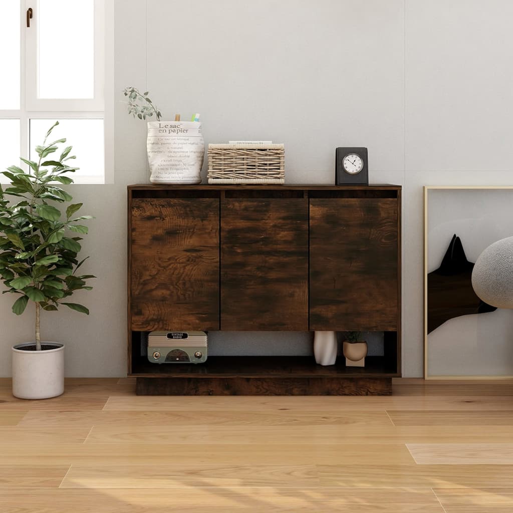 Buffet Chêne fumé 97x31x75 cm Bois d'ingénierie - XIOS