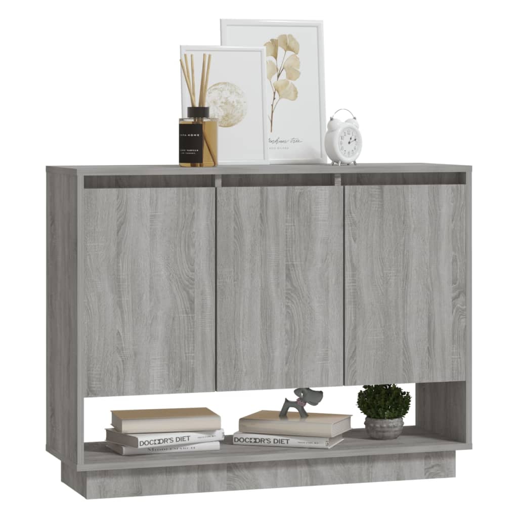 Buffet Sonoma gris 97x31x75 cm Bois d'ingénierie - XIOS