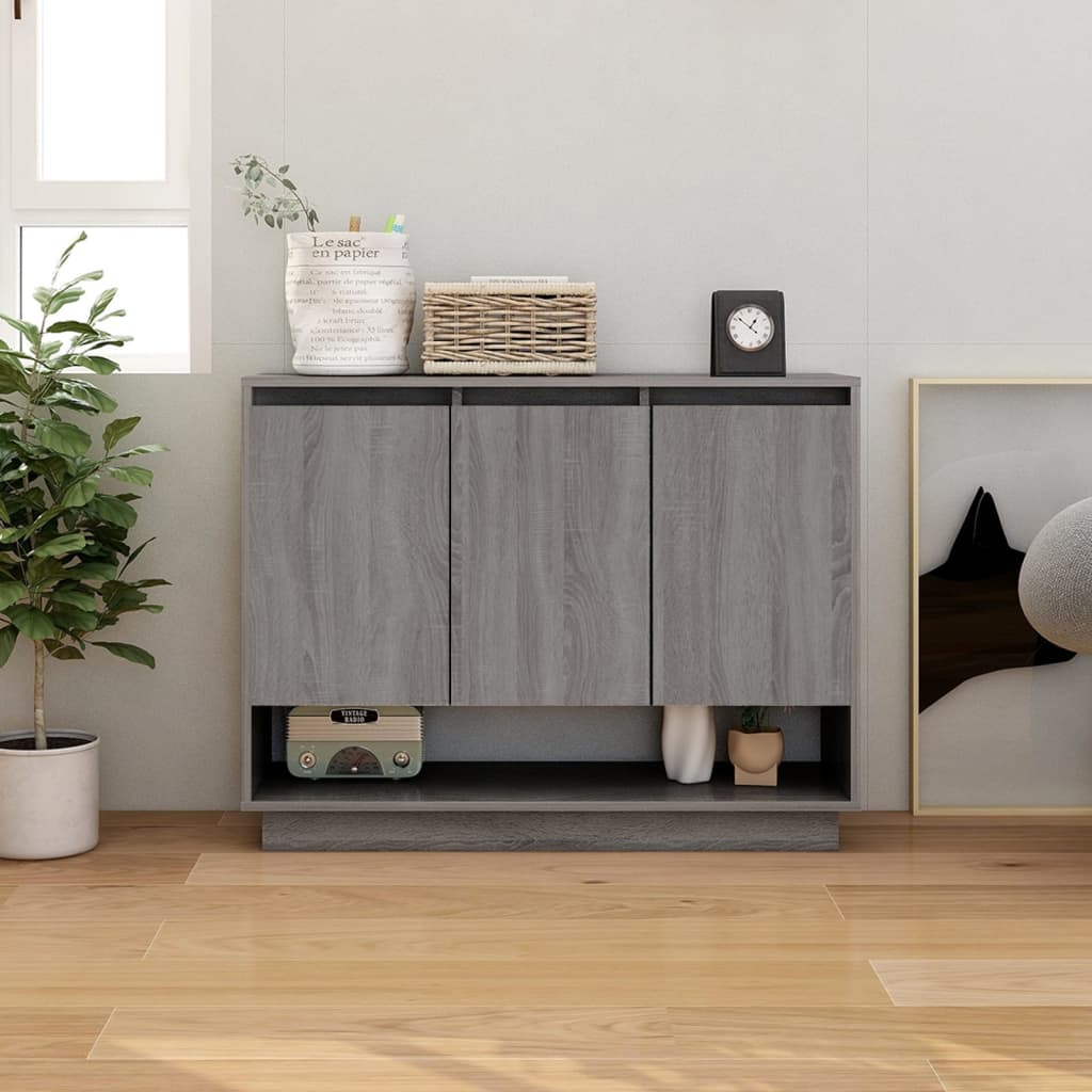 Buffet Sonoma gris 97x31x75 cm Bois d'ingénierie - XIOS