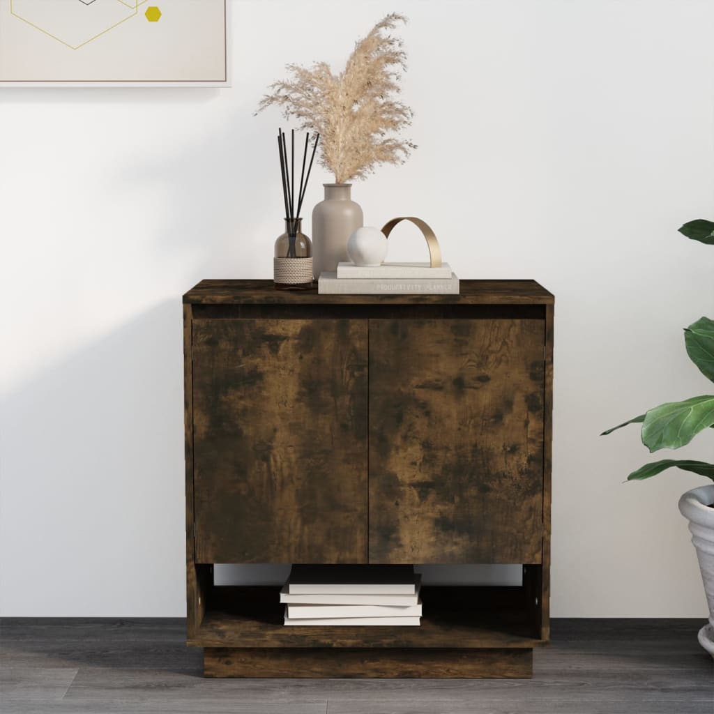 Buffet Chêne fumé 70x41x75 cm Bois d'ingénierie - XIOS