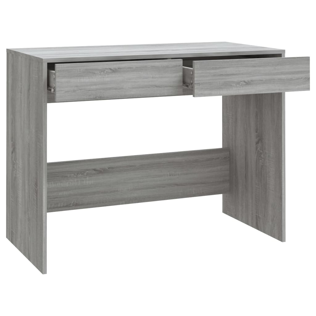 Bureau sonoma gris 101x50x76,5 cm bois d'ingénierie Bureaux vidaXL