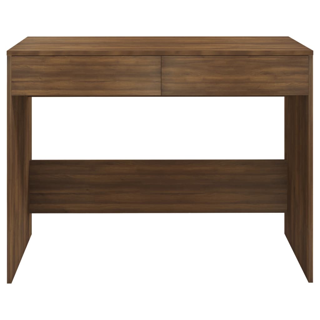 Bureau Chêne marron 101x50x76,5 cm Bois d'ingénierie Bureaux vidaXL