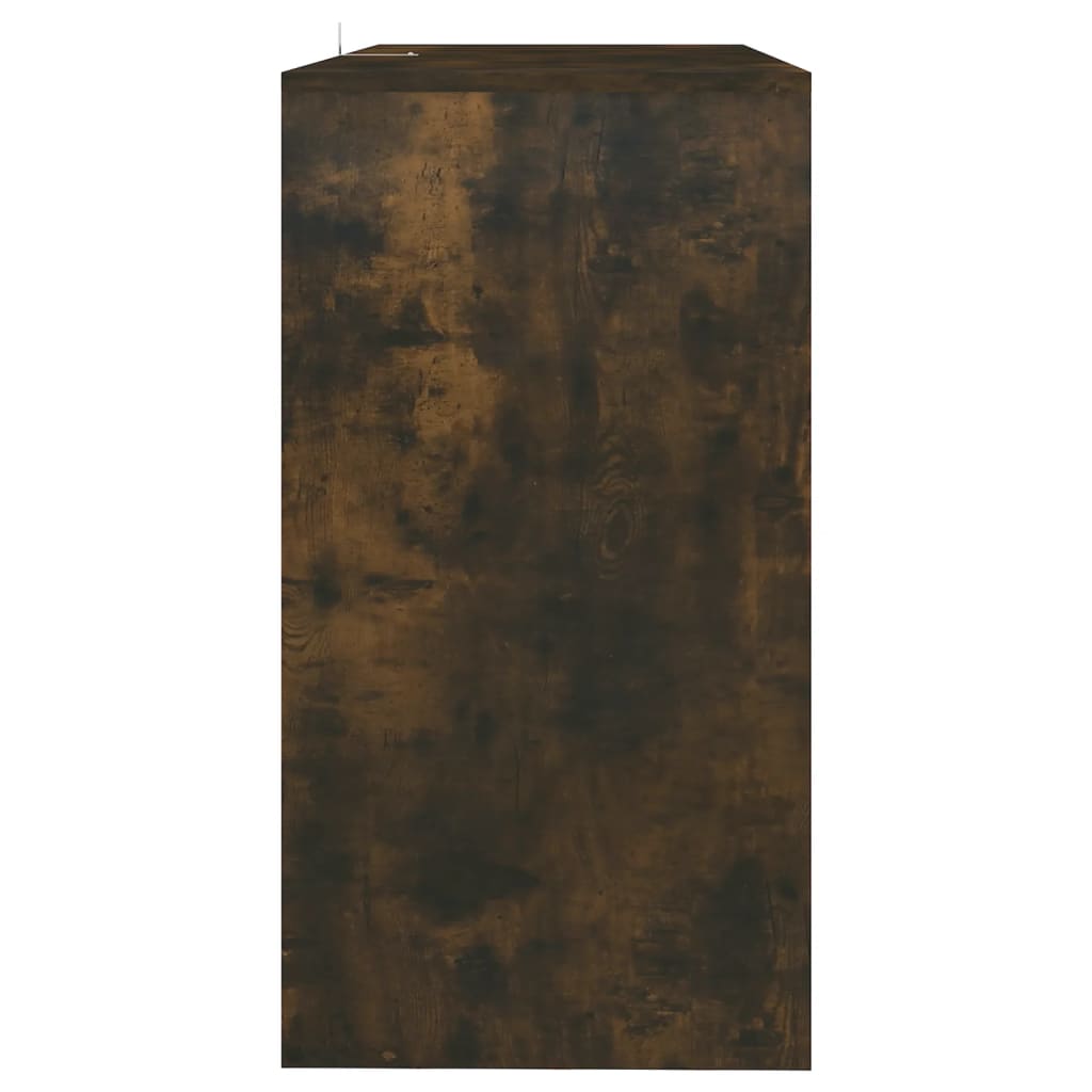 Table console chêne fumé 89x41x76,5 cm bois d'ingénierie - XIOS