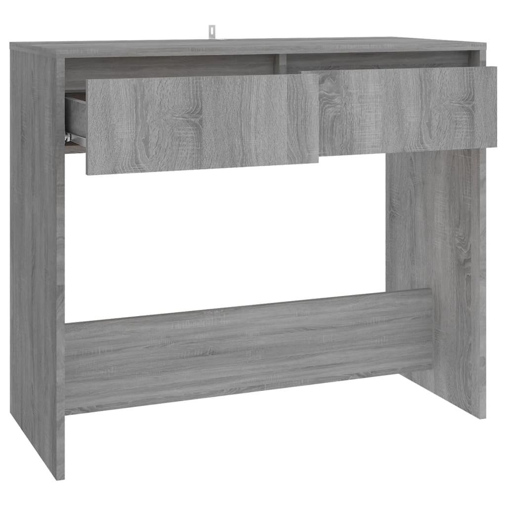 Table console sonoma gris 89x41x76,5 cm bois d'ingénierie - XIOS