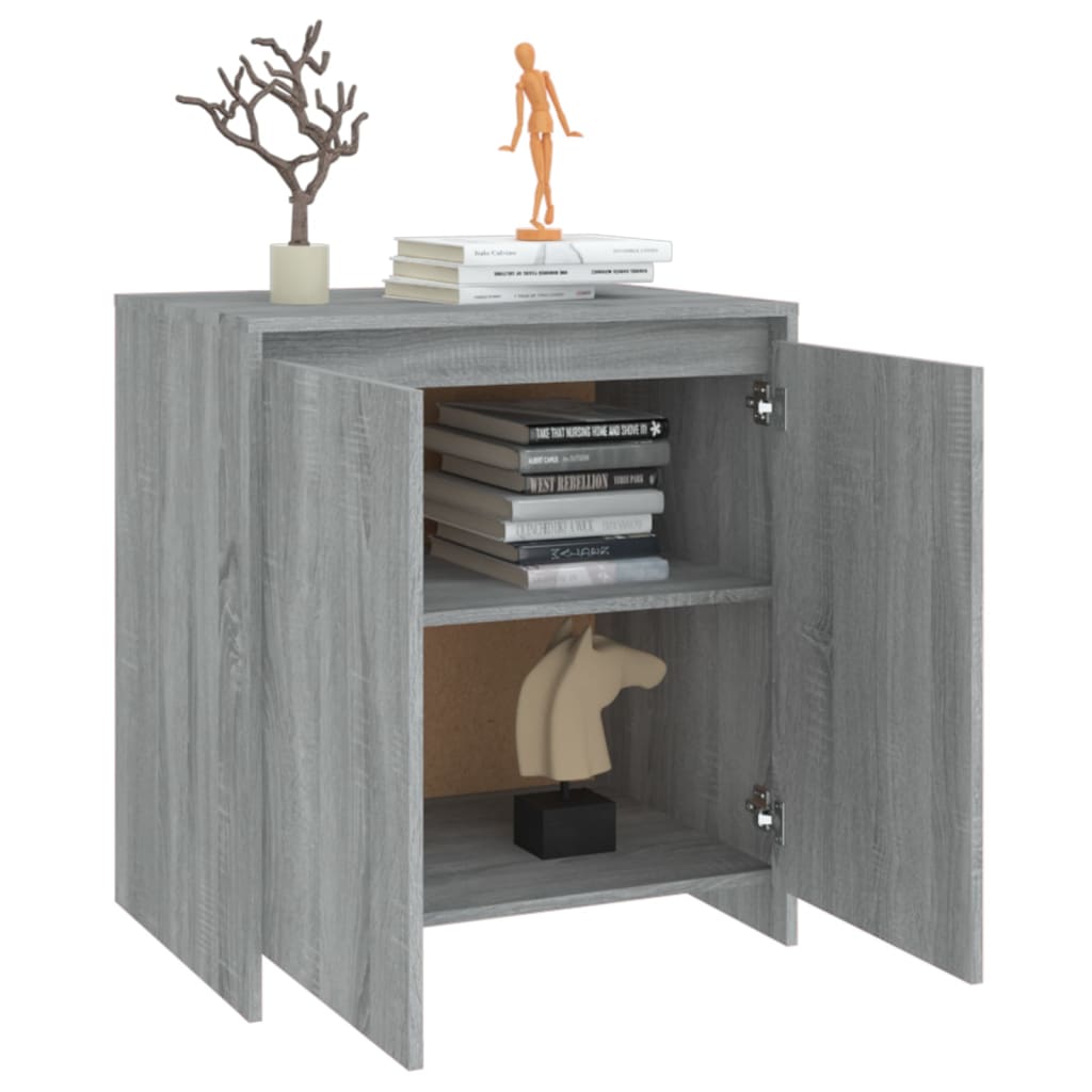 Buffet Sonoma gris 70x41x75 cm Bois d'ingénierie - XIOS