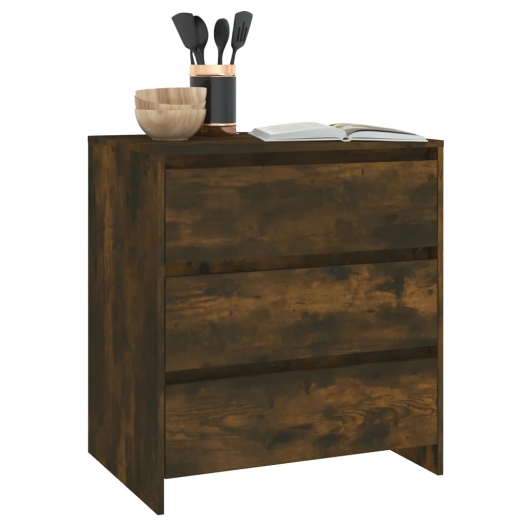 Buffet Chêne fumé 70x41x75 cm Bois d'ingénierie - XIOS