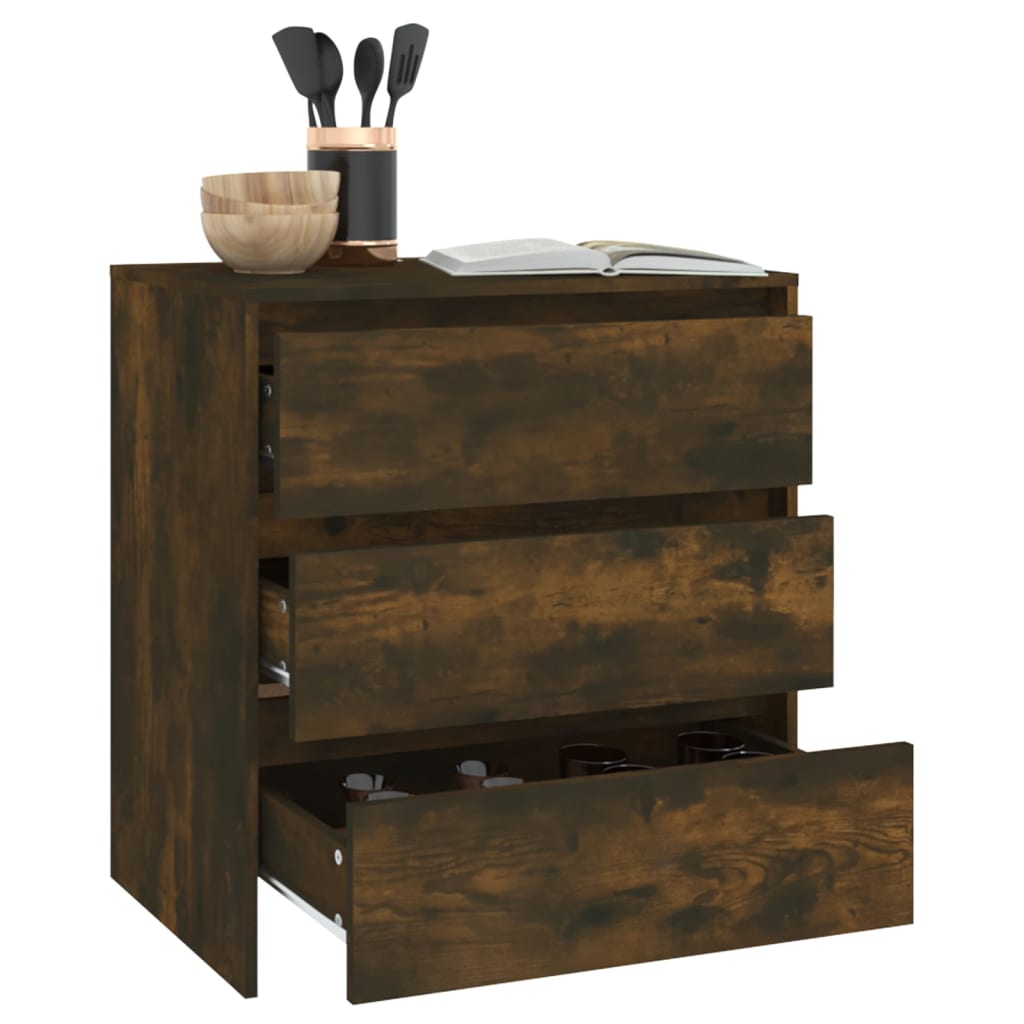 Buffet Chêne fumé 70x41x75 cm Bois d'ingénierie - XIOS