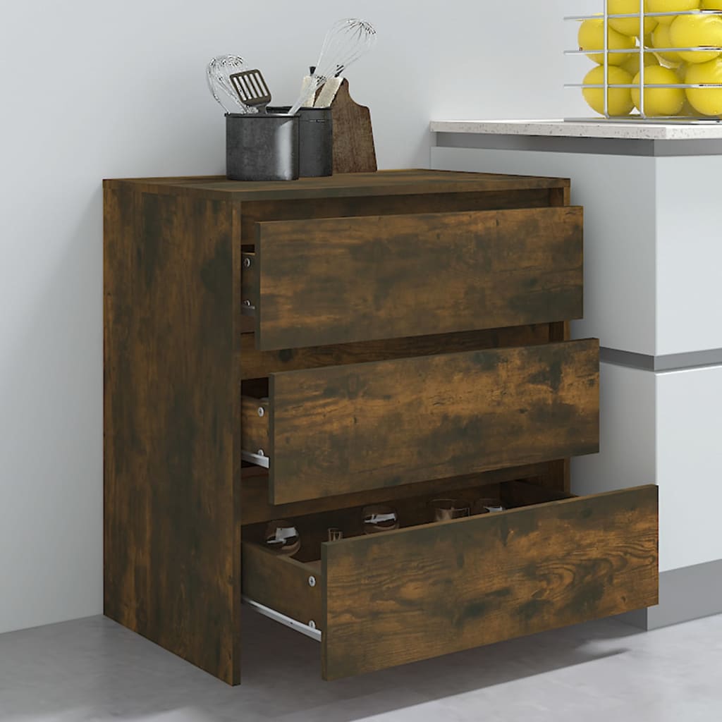 Buffet Chêne fumé 70x41x75 cm Bois d'ingénierie - XIOS
