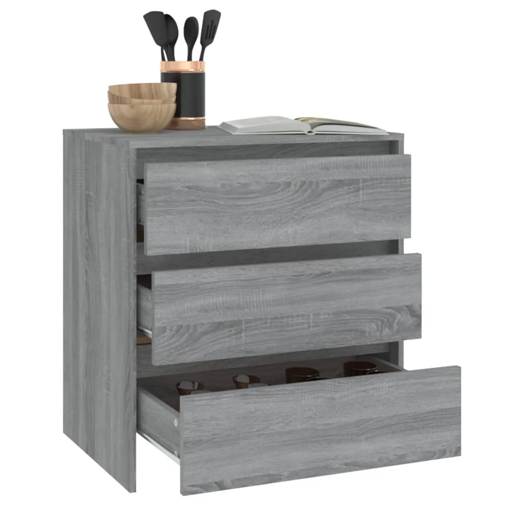 Buffet Sonoma gris 70x41x75 cm Bois d'ingénierie - XIOS