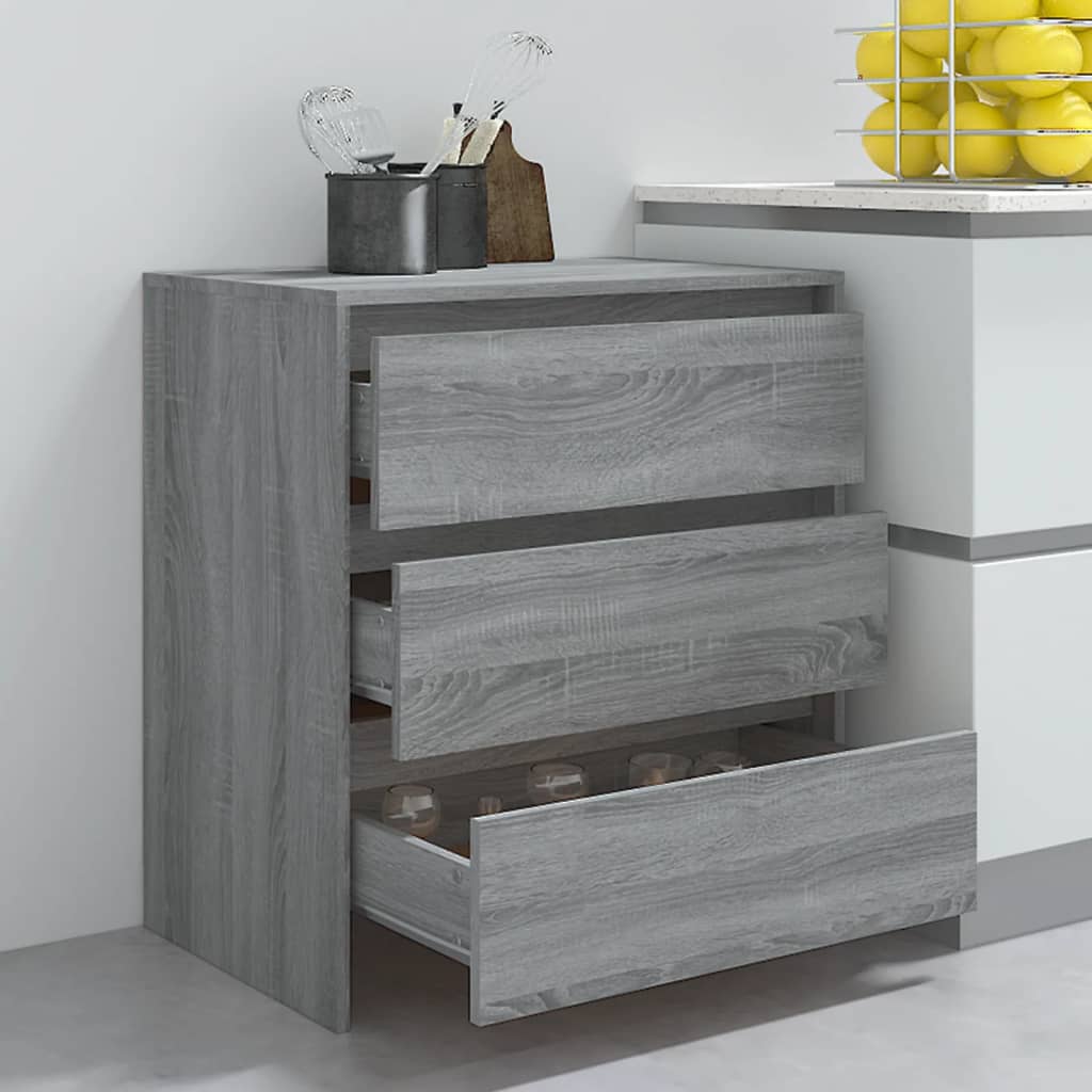 Buffet Sonoma gris 70x41x75 cm Bois d'ingénierie - XIOS