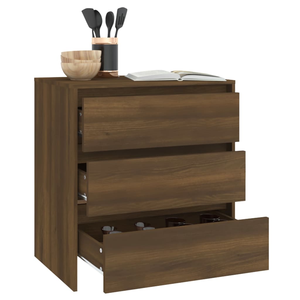 Buffet Chêne marron 70x41x75 cm Bois d'ingénierie - XIOS