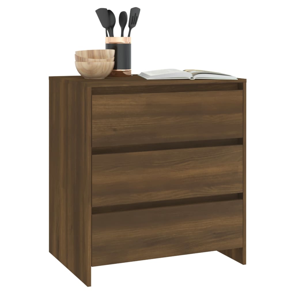 Buffet Chêne marron 70x41x75 cm Bois d'ingénierie - XIOS