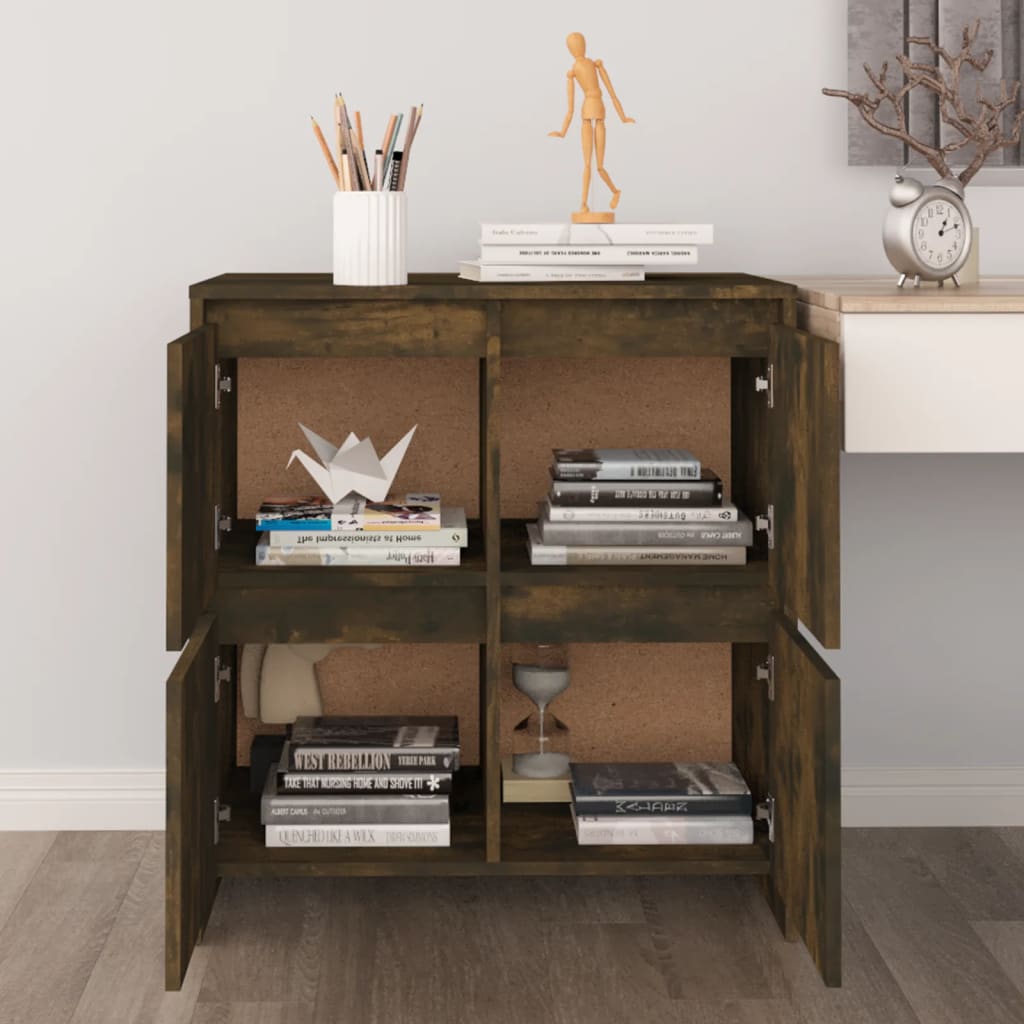 Buffet Chêne fumé 70x41x75 cm Bois d'ingénierie - XIOS