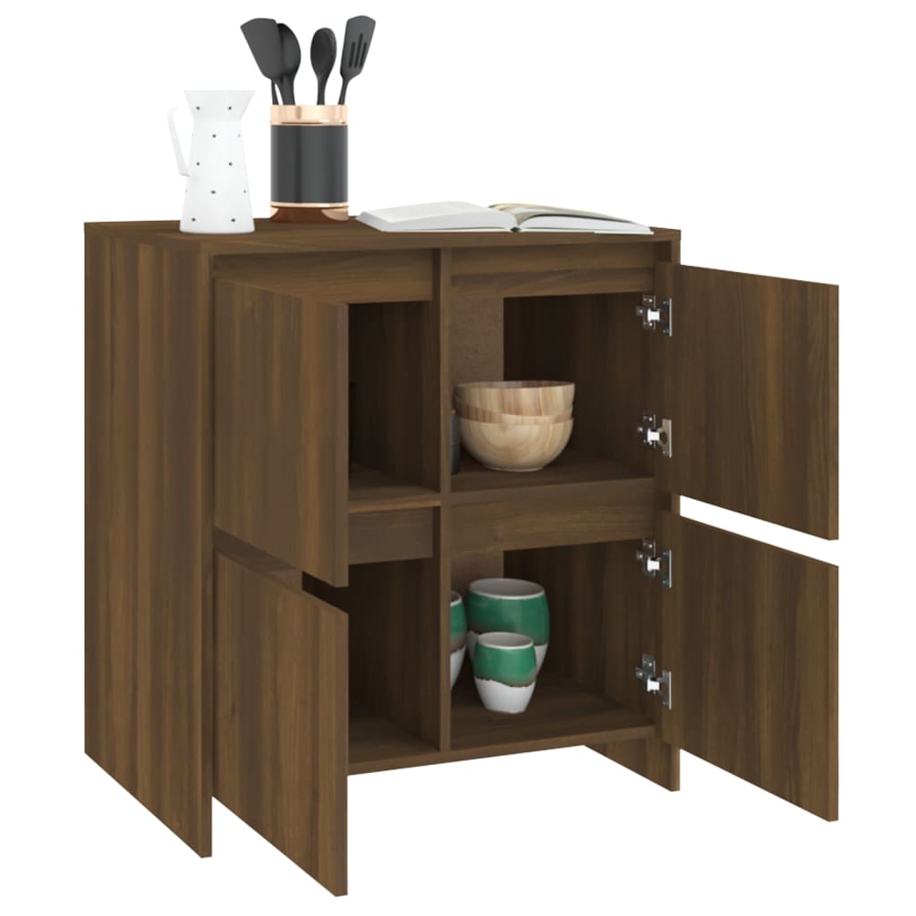 Buffet Chêne marron 70x41x75 cm Bois d'ingénierie - XIOS