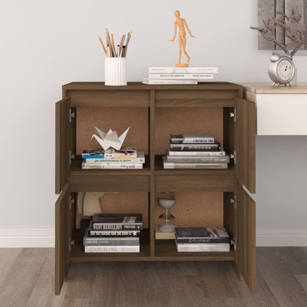 Buffet Chêne marron 70x41x75 cm Bois d'ingénierie - XIOS