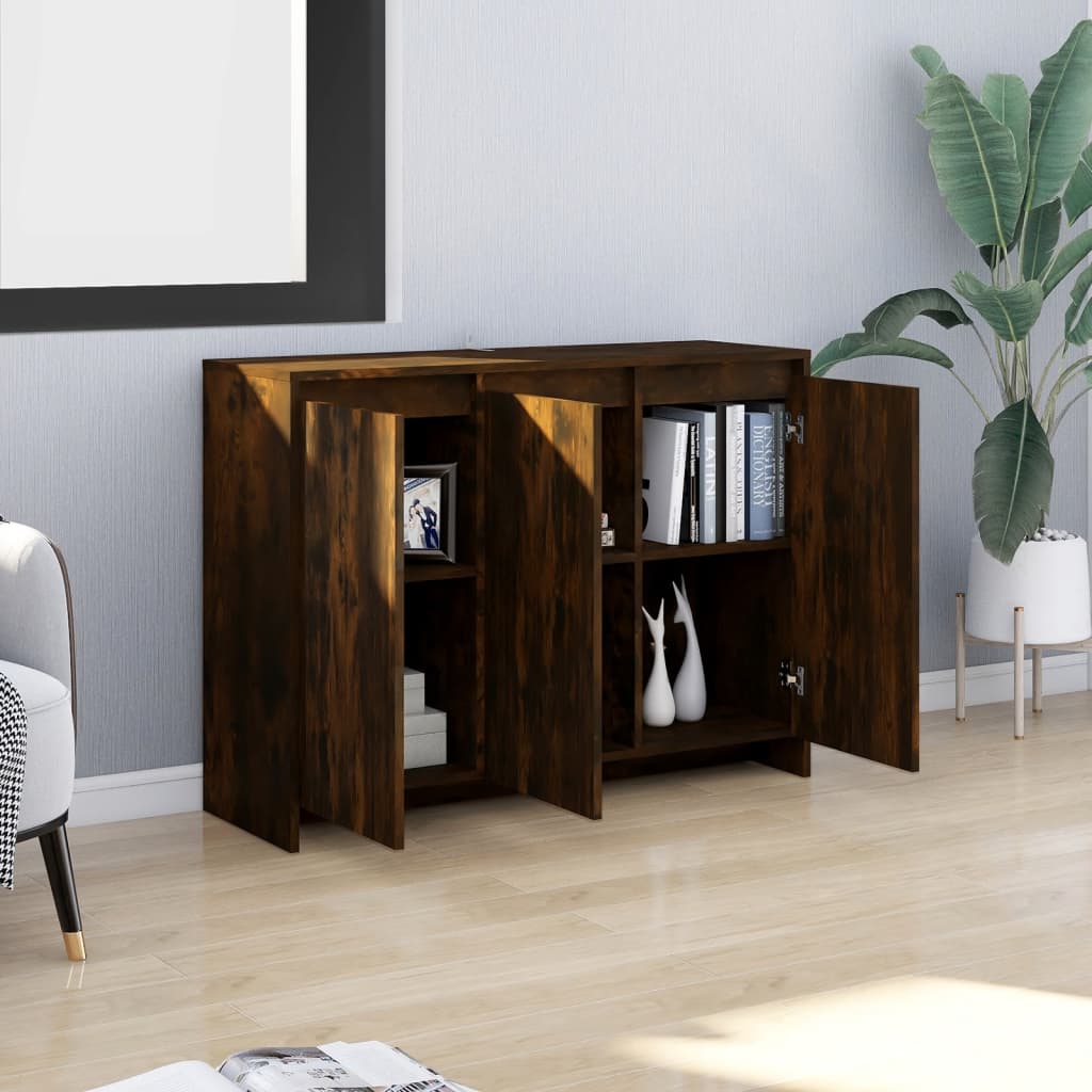 Buffet Chêne fumé 102x33x75 cm Bois d'ingénierie - XIOS