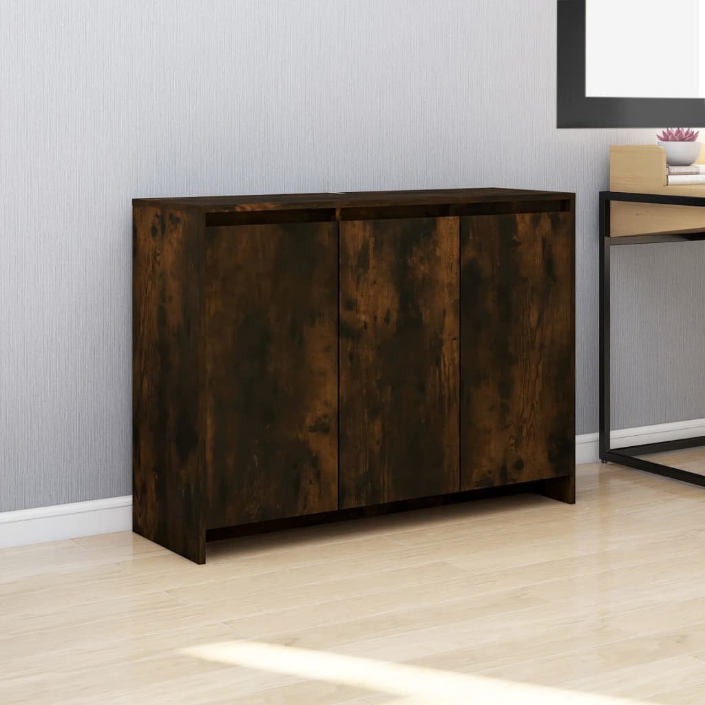 Buffet Chêne fumé 102x33x75 cm Bois d'ingénierie - XIOS