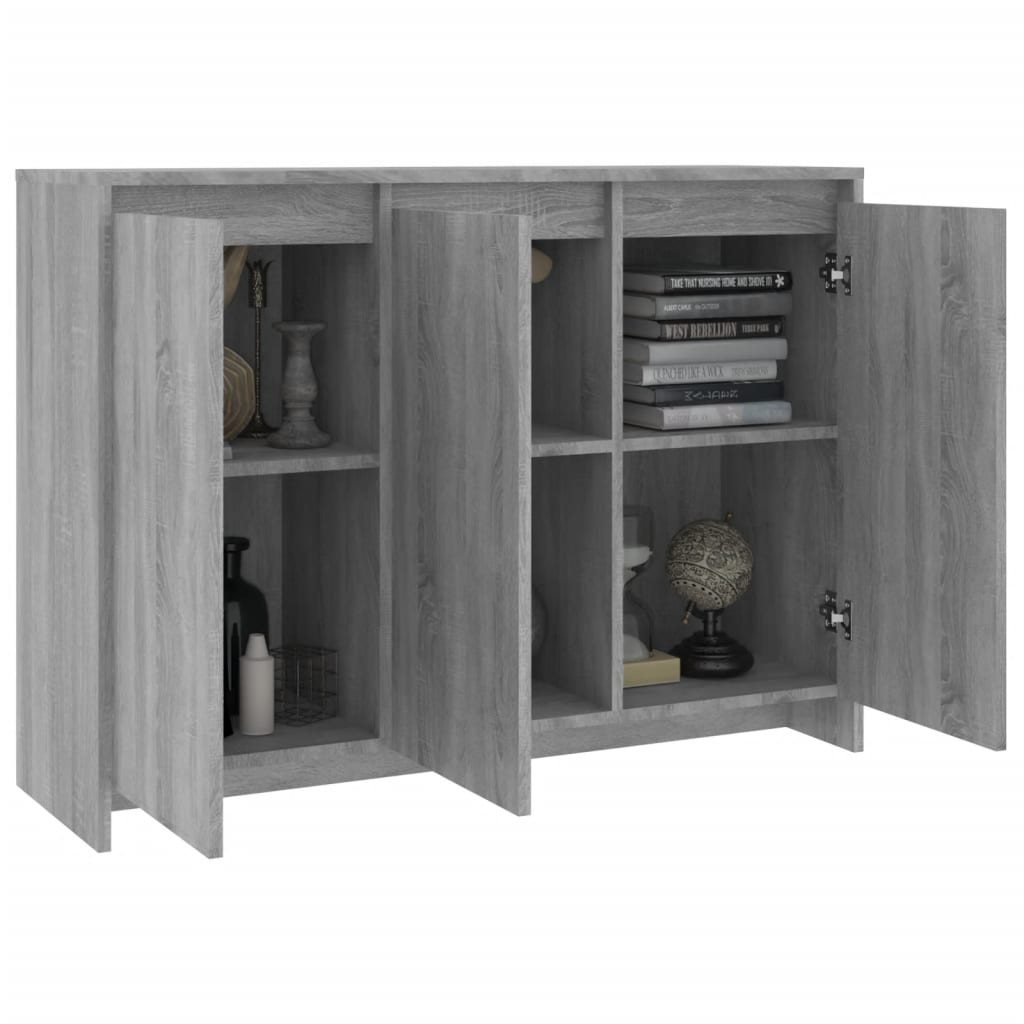 Buffet Sonoma gris 102x33x75 cm Bois d'ingénierie - XIOS