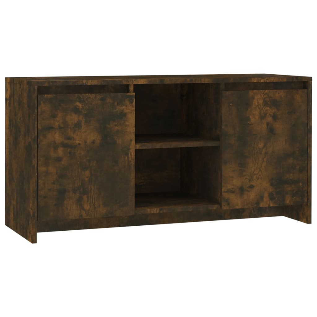 Meuble TV Chêne fumé 102x37,5x52,5 cm Bois d'ingénierie - XIOS