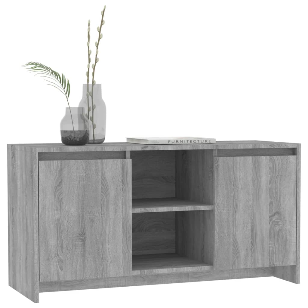 Meuble TV Sonoma gris 102x37,5x52,5 cm Aggloméré - XIOS